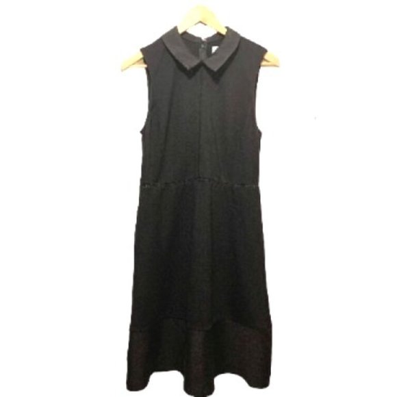 ERIN Erin Fetherston Marie Black Dress 10 Fit Flare Sleeveless Openwork Work - Picture 2 of 12